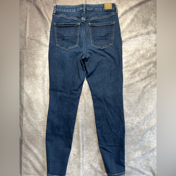 AEO dark wash high waisted jeggings - Picture 7 of 8